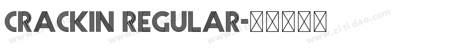 Crackin Regular字体转换